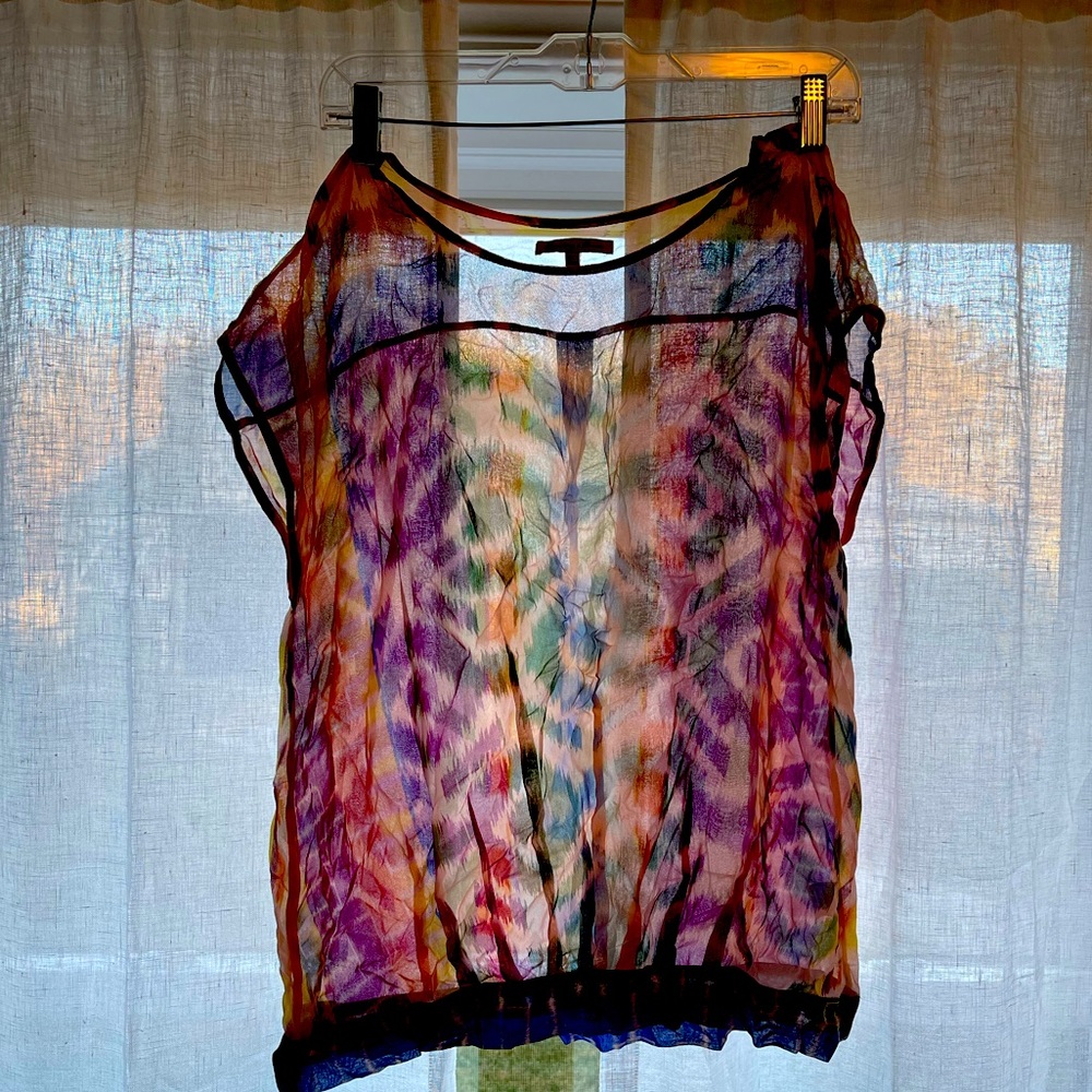Broadway & Broom Tie Dye Silk Top